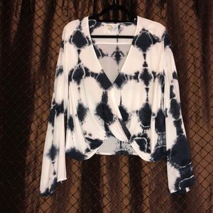 Planet Blue Wrap Blouse